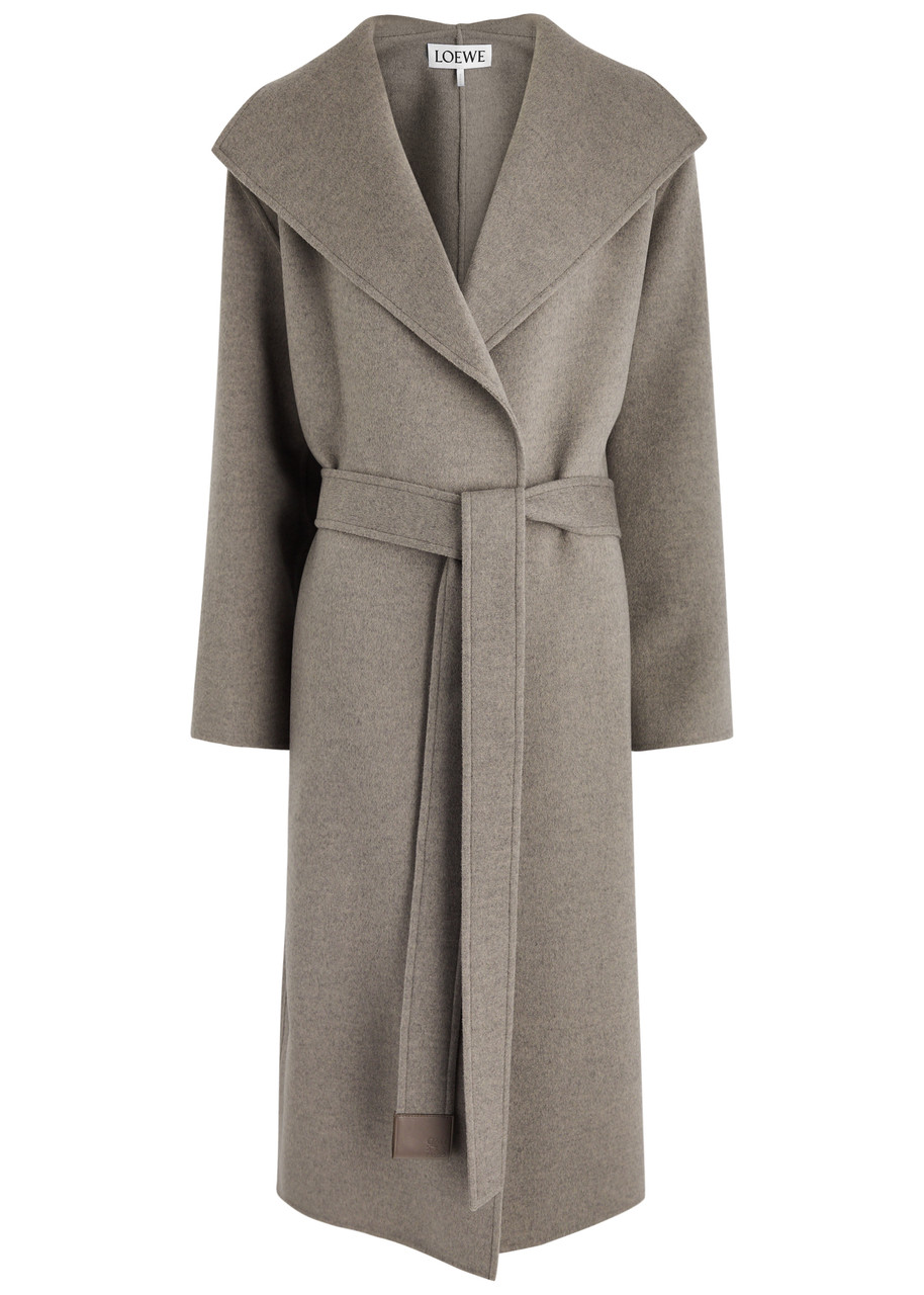 Loewe Belted Wool-blend Coat - Taupe - 38 (UK10 / S)
