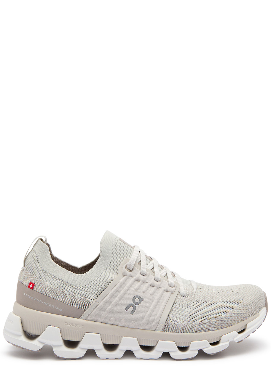 On Cloudswift 3 Panelled Mesh-knit Sneakers In Grey