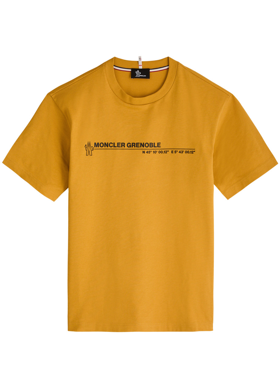Moncler Grenoble Day-namic Logo-print Cotton T-shirt - Yellow - L