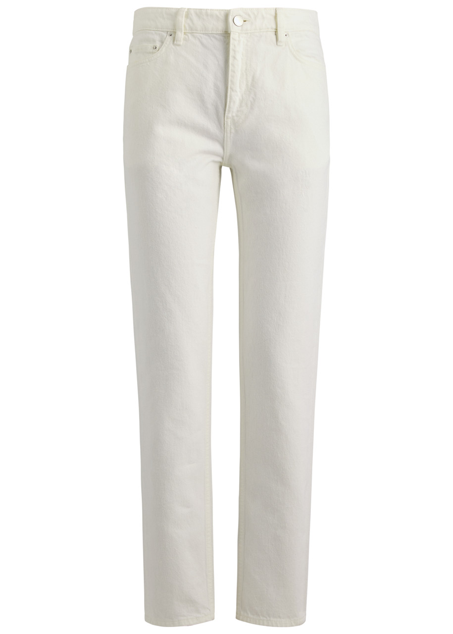 Totême Toteme Wide Leg Denim Jeans In White