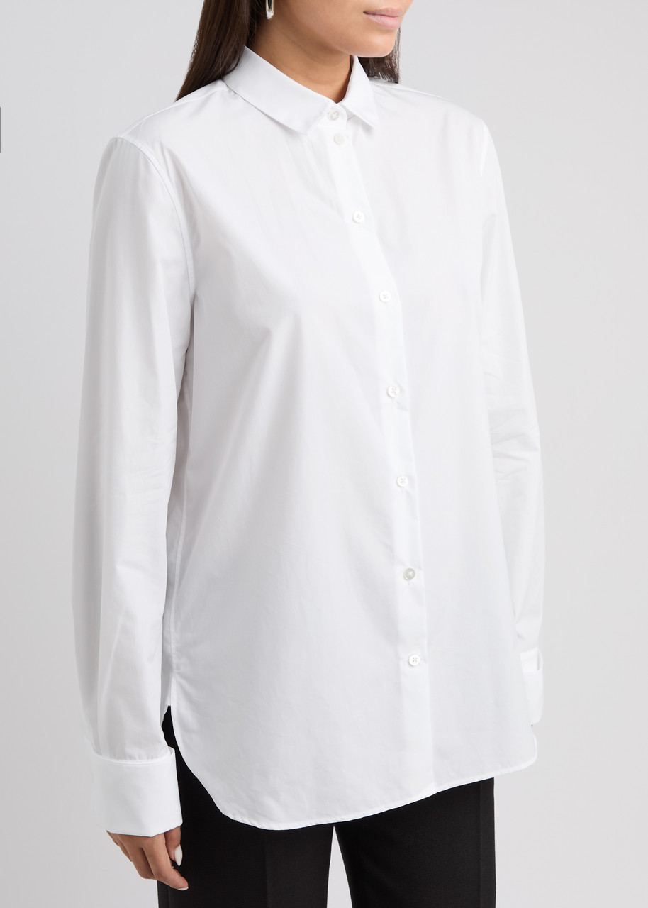 The Row Metis Cotton Shirt In White