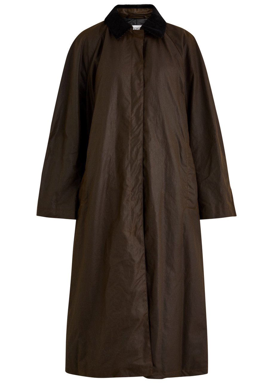 Toteme Waxed Cotton Coat - Brown - 34 (UK6 /xs)