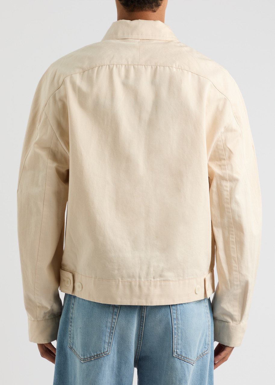  Jacquemus Le Blouson Linu Logo Nylon Jacket - Beige - 48 (it48 / M) 