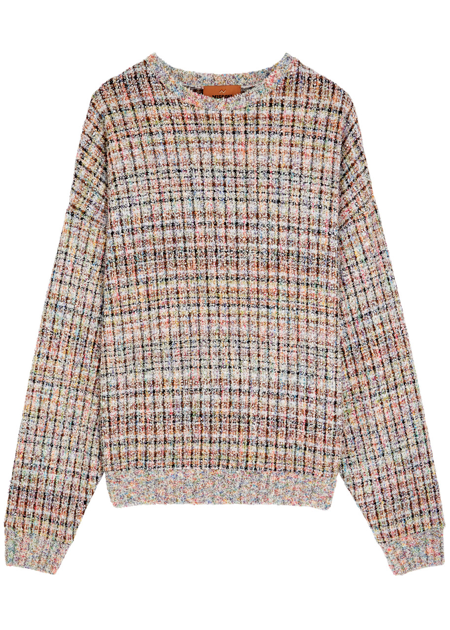 Missoni Checked Sequin-embellished Terry Sweatshirt - Multicoloured - IT38 (UK6 /xs)