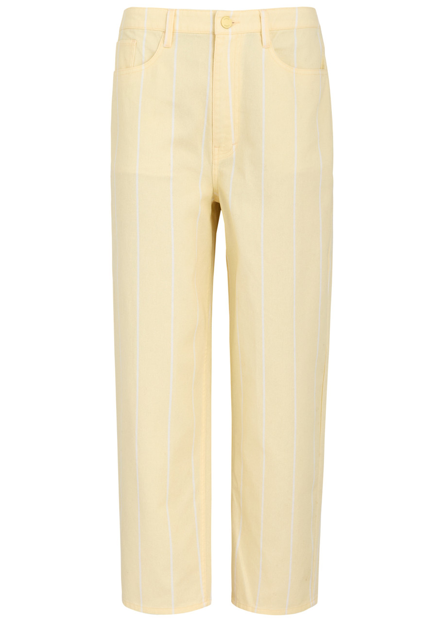 Lmnd Lemonade Amaya Striped Straight-leg Jeans - Yellow - L (UK14 / L)