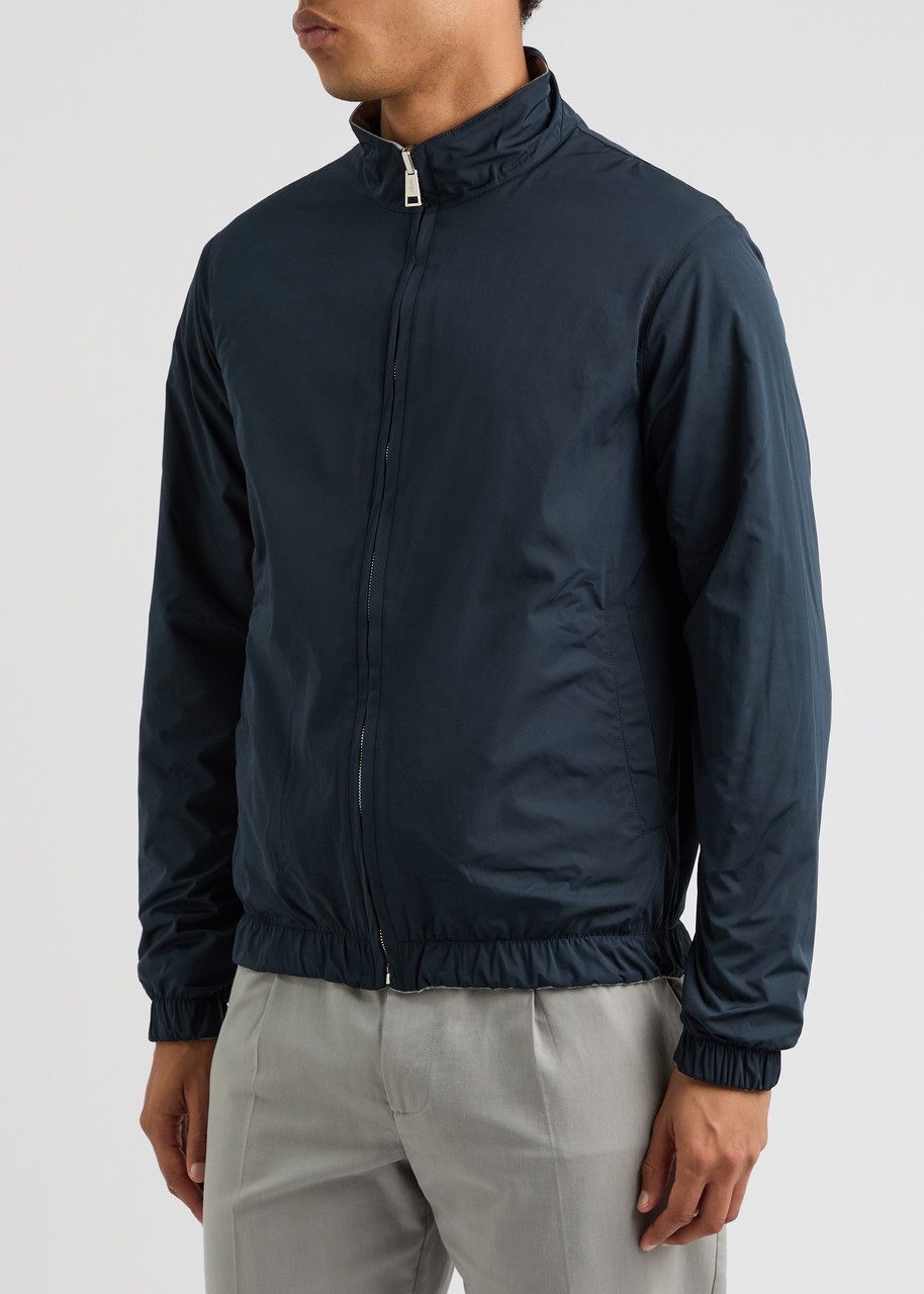 Aurélien Resort Reversible Shell Jacket In Navy