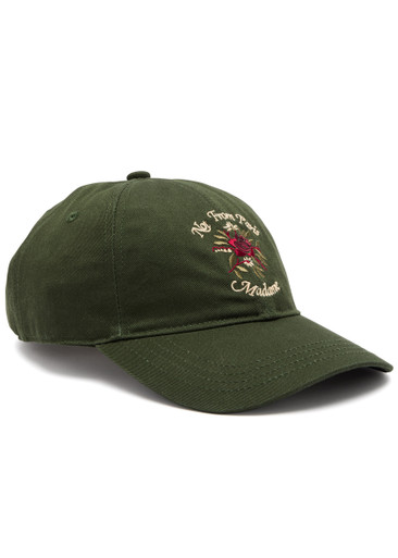 DRÔLE DE MONSIEUR NFPM floral-embroidered cotton cap