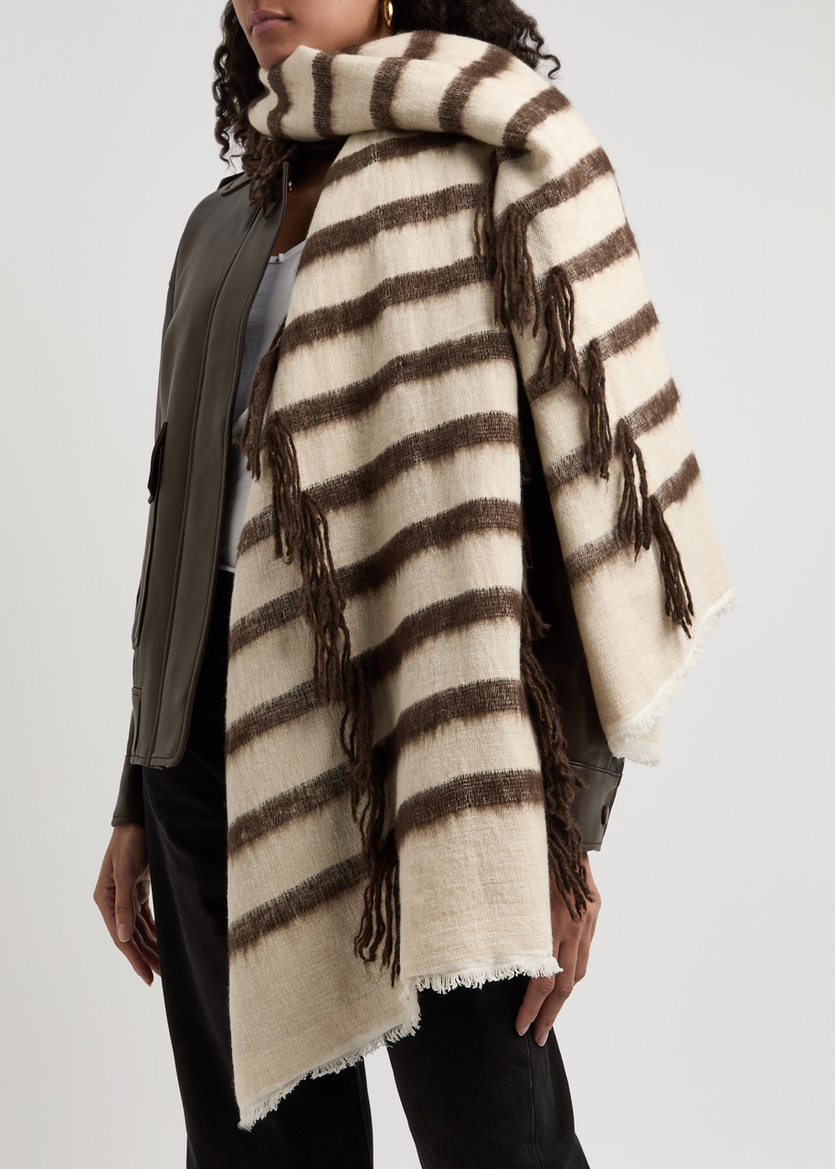 Denis Colomb Hokkaido Tawa Cotton-blend Scarf In White