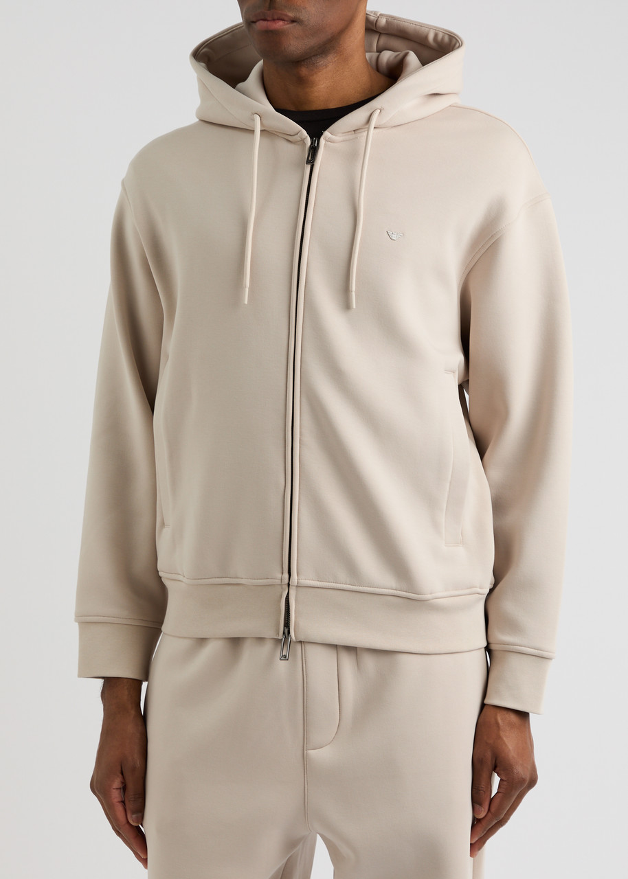 EMPORIO ARMANI EMPORIO ARMANI HOODED STRETCH-JERSEY SWEATSHIRT