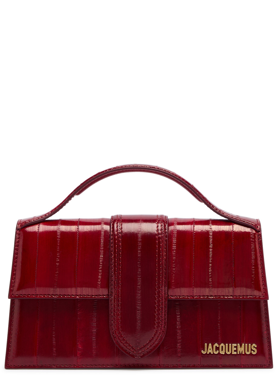 Jacquemus Le Grand Bambino Leather top Handle bag - Red - One Size