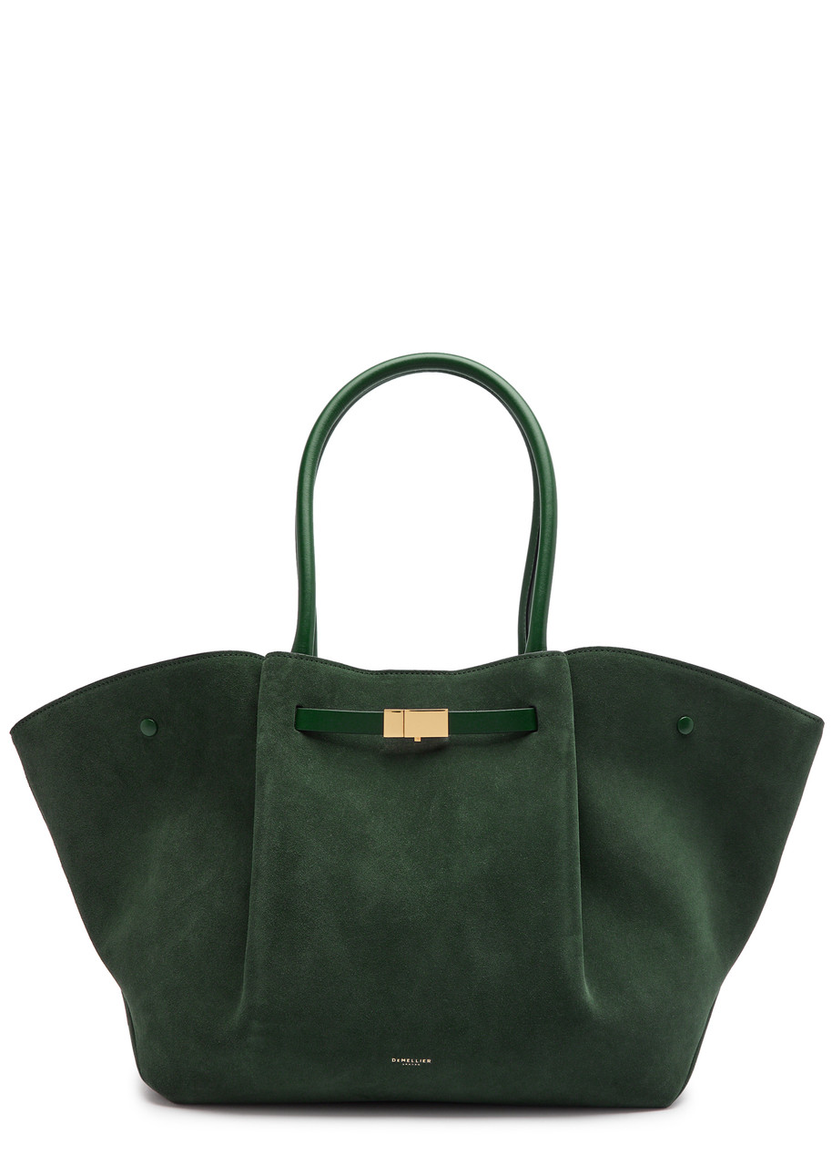 Demellier The New York Suede Tote - Dark Green - One Size
