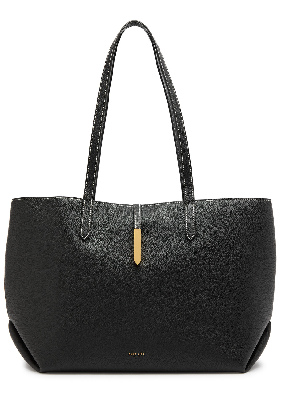 Demellier Tokyo Leather Tote In Black