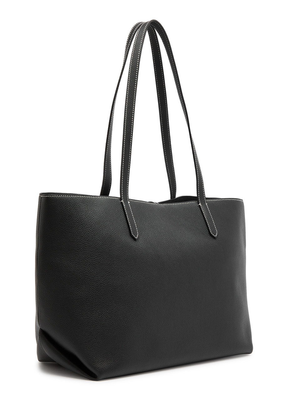 Demellier Tokyo Leather Tote In Black