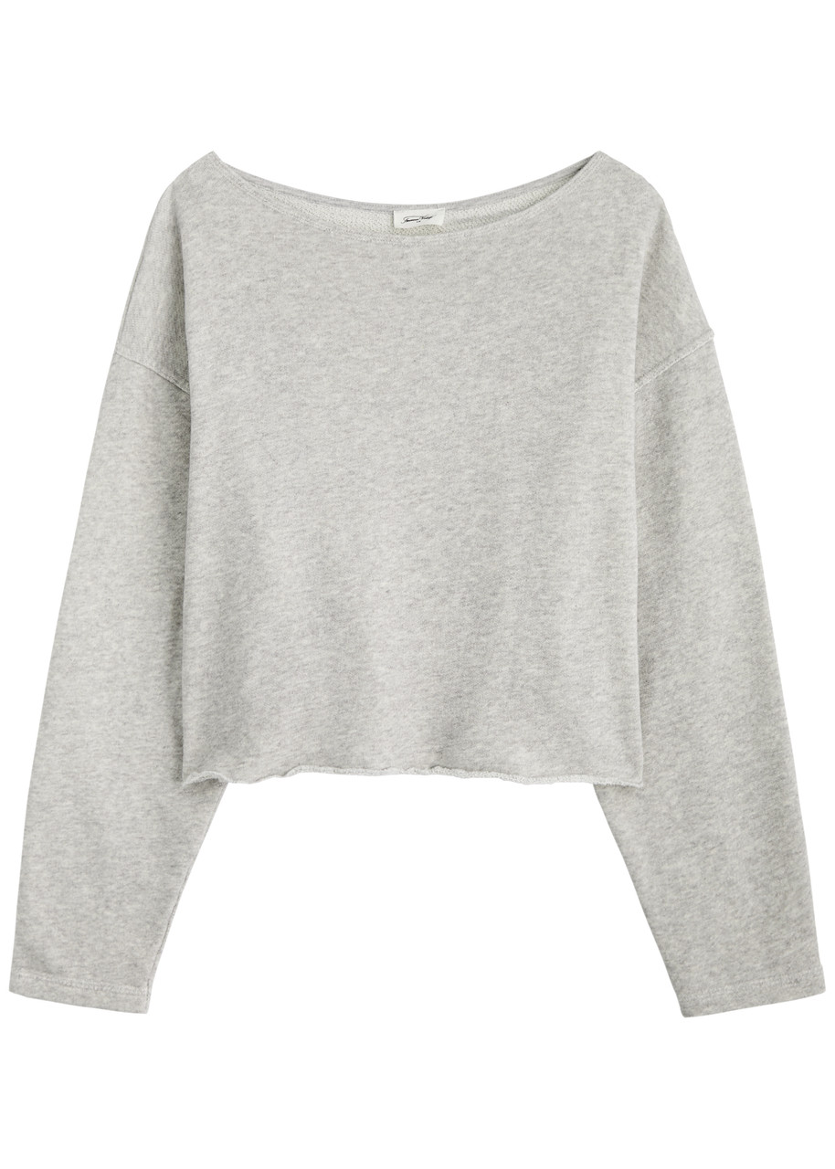 American Vintage Kodytown Cotton Sweatshirt - Light Grey - M (UK12 / M)