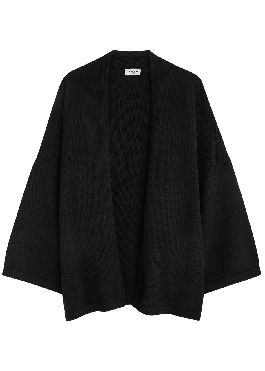Inverni Cashmere Cardigan In Black