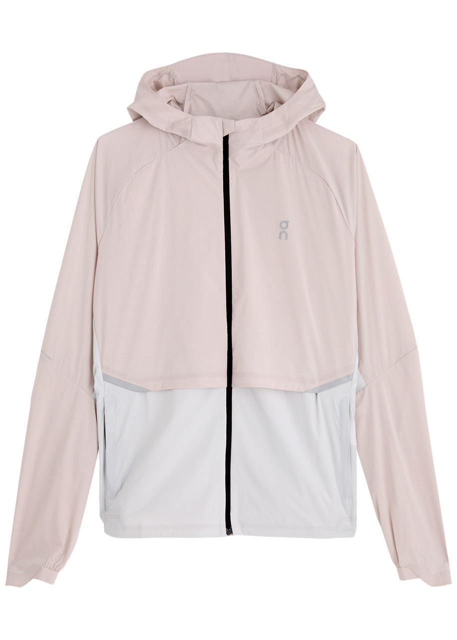 ON Core Hooded Shell Jacket - Light Pink/grey - XS (UK6 /xs)