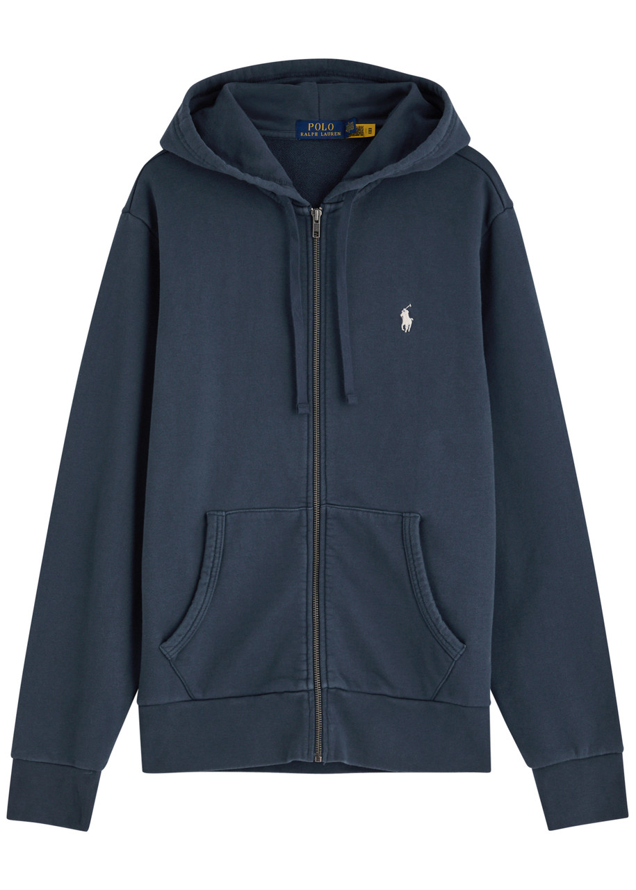 Polo Ralph Lauren Hoodie Man Ralph Lauren - Lsfzhoodm1-long Sleeve-sweatshirt - Blue In Navy
