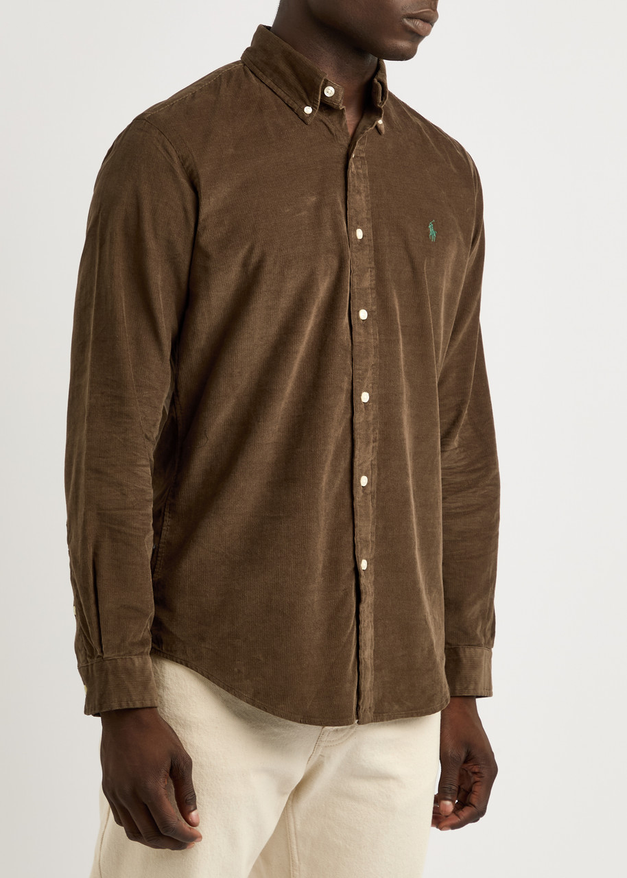 Polo Ralph Lauren Cotton Corduroy Shirt In Brown