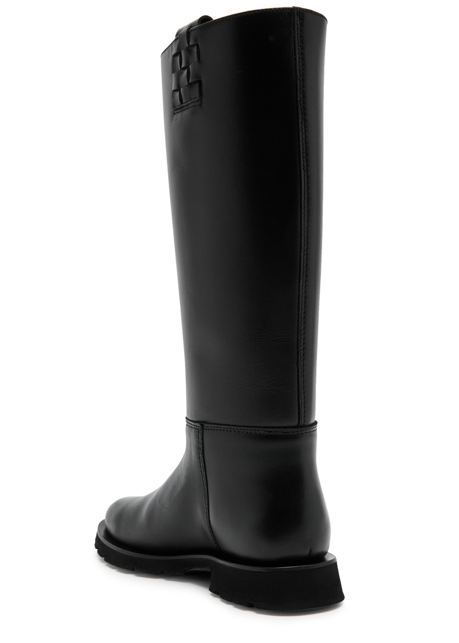 Hereu Anella High Leather Boot In Black