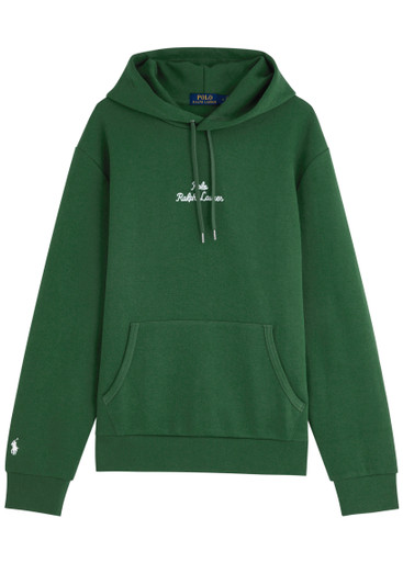 POLO RALPH LAUREN Logo hooded jersey sweatshirt | Harvey Nichols