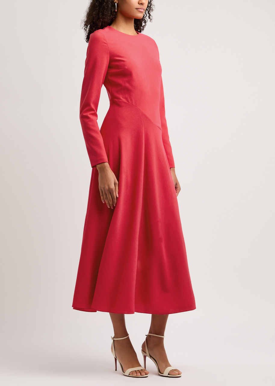 Roksanda Deilin Crepe Maxi Dress In Pink