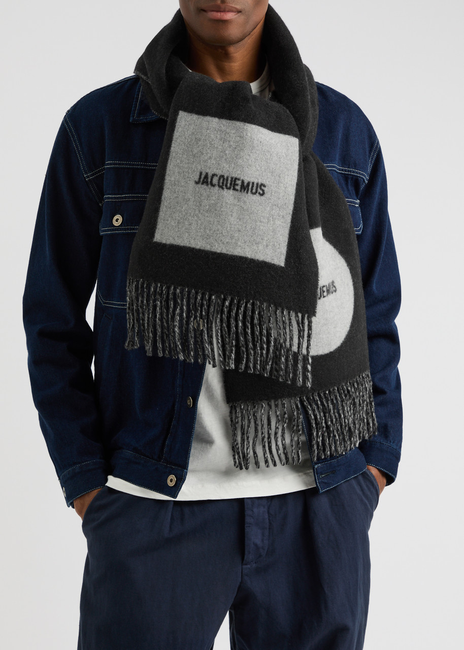  Jacquemus L'echarpe Rond Carre Logo Wool Scarf - Multicoloured 1 - One Size 