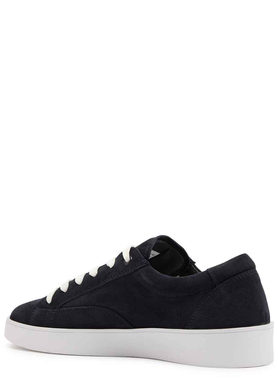 Jude Llow Nico Panelled Suede Sneakers In Navy