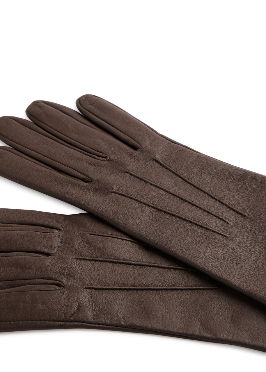 Dents Felicity Leather Gloves In Brown