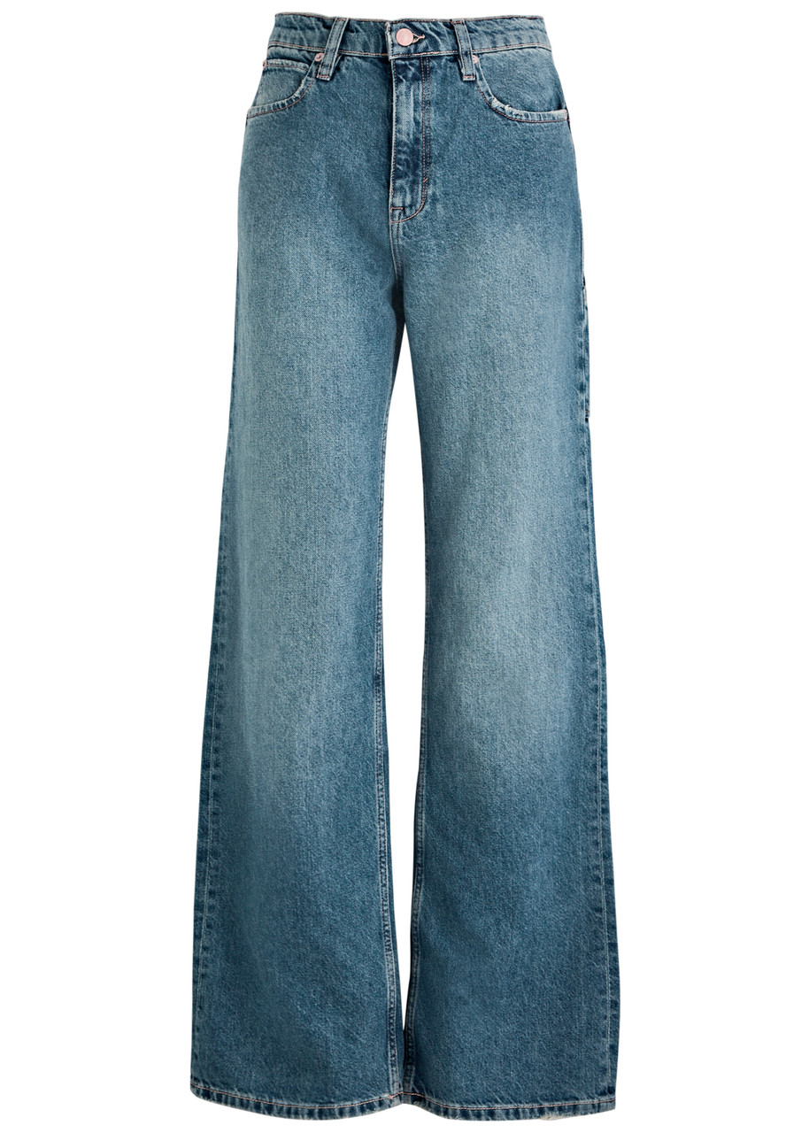 Free People Tinsley Wide-leg Jeans - Denim - 27 (W27 / UK8-10 / S)