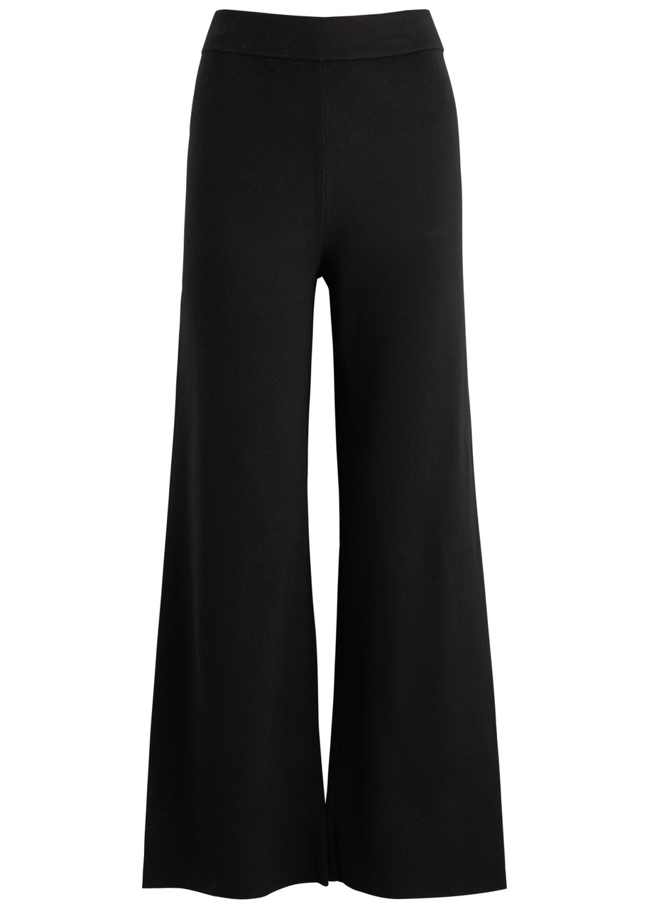 Rails Krista Straight-leg Knitted Trousers In Black