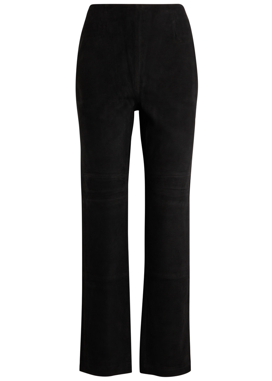 Rohe Róhe Low Waist Wide Leg Denim In Black