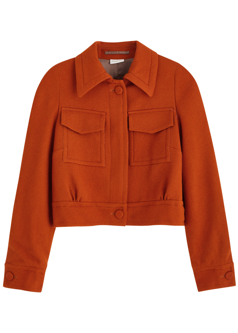 Dries Van Noten Vistam Wool Jacket - Rust - S (UK8-10 / S)