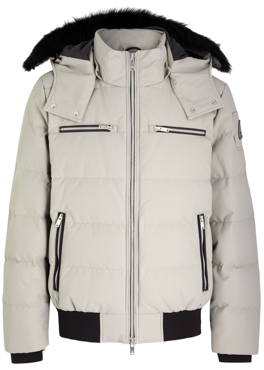 Moose Knuckles Cloud Quilted Shell Jacket - Light Grey - XL