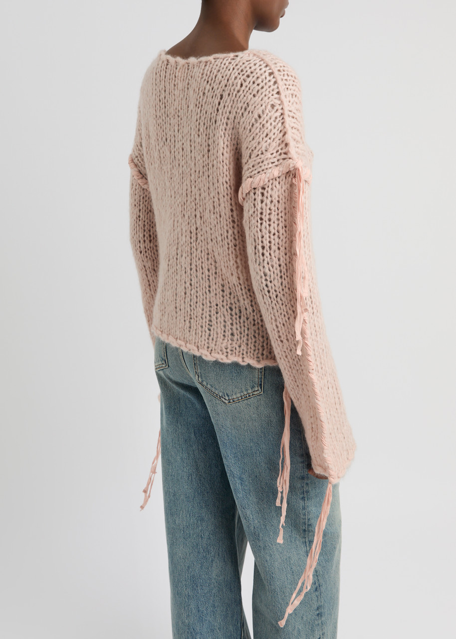  Acne Studios Open-knit Jumper - Pink - L (uk14 / L) 