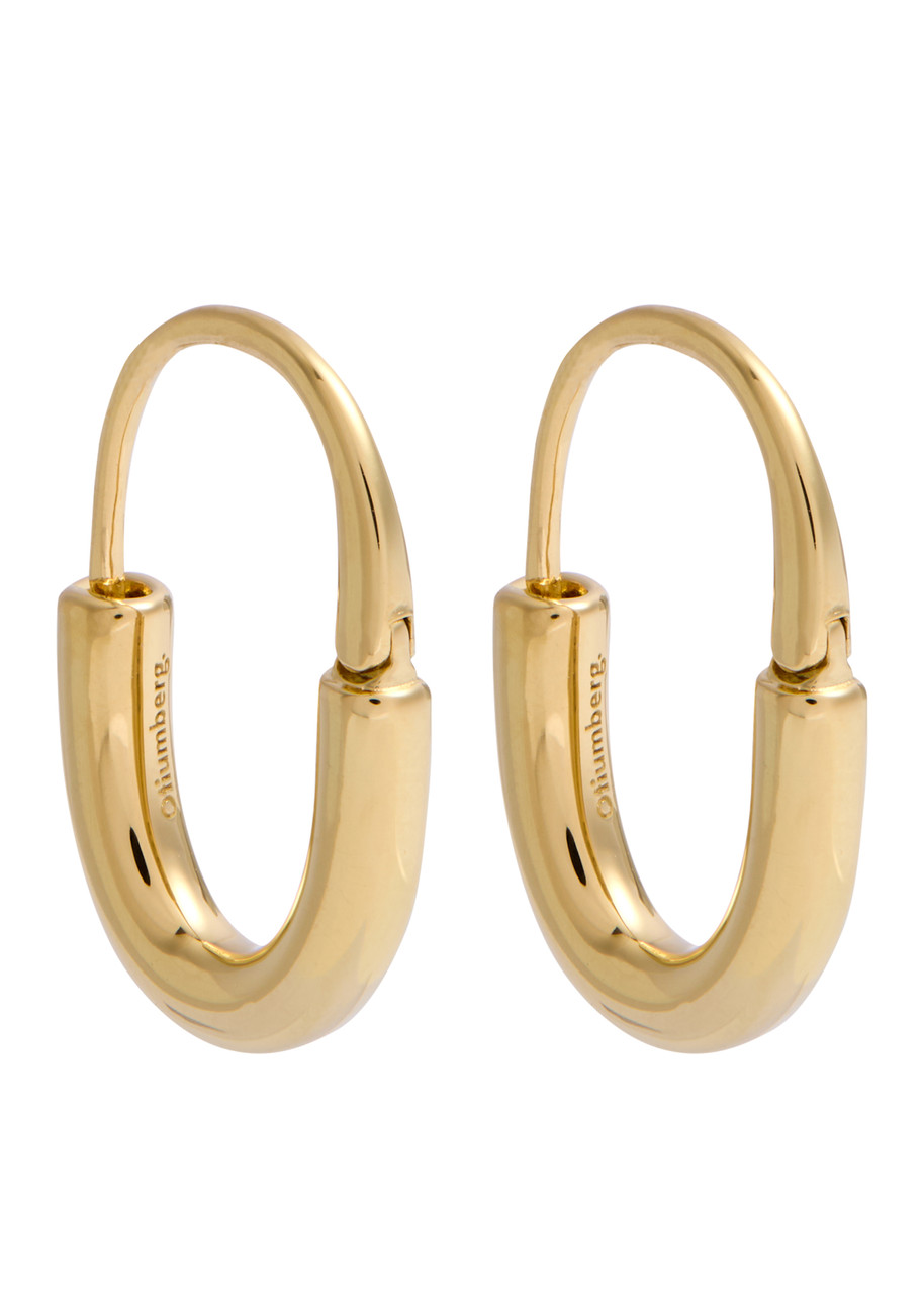Otiumberg Roscida Oval 14kt Gold Vermeil Hoop Earrings - One Size