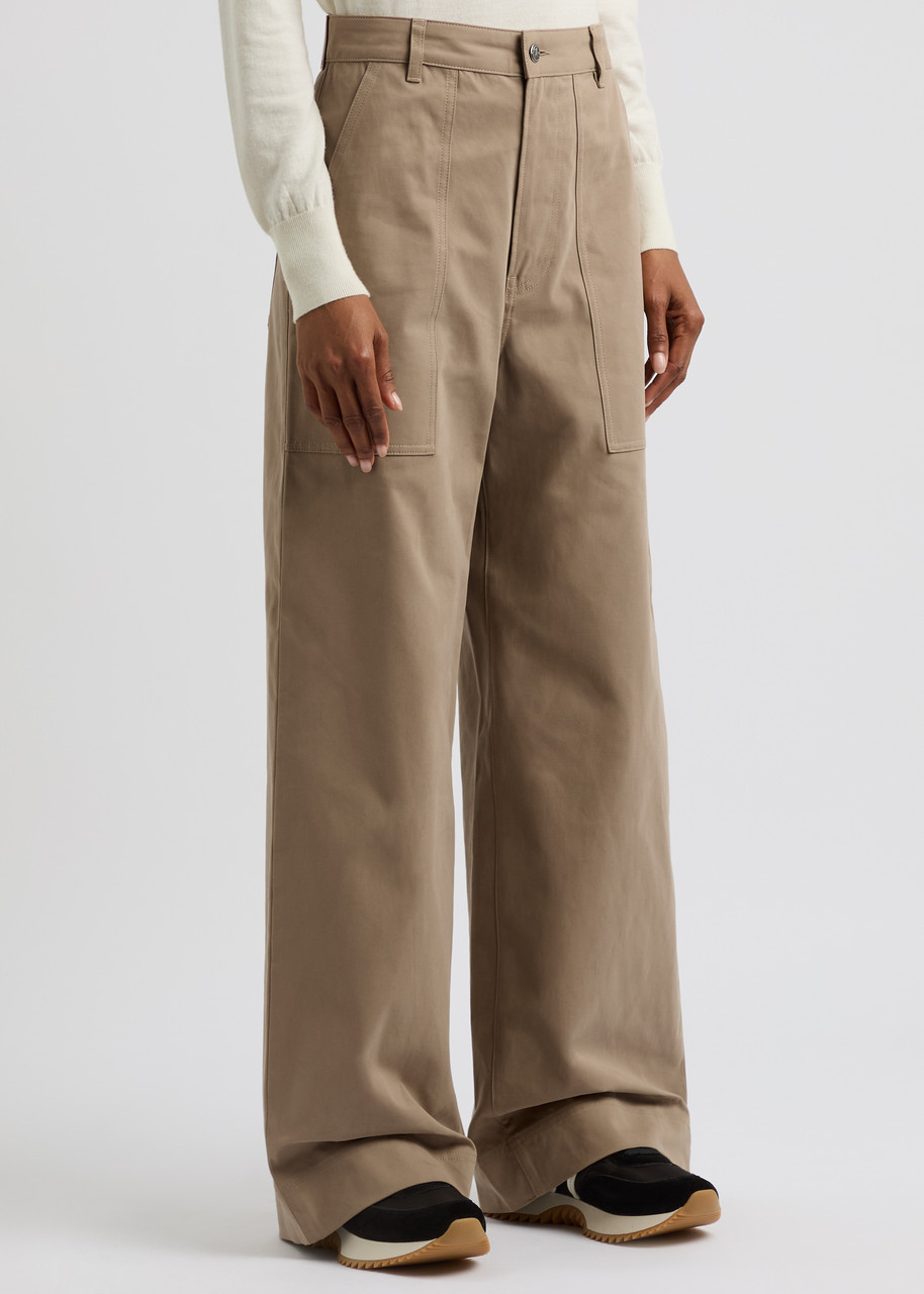 Moncler Straight Pants In Camel