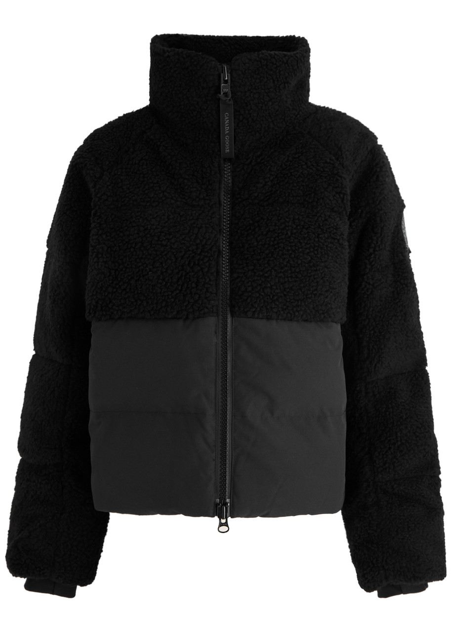 Canada Goose Elora Quilted Shell And Fleece Jacket In Black