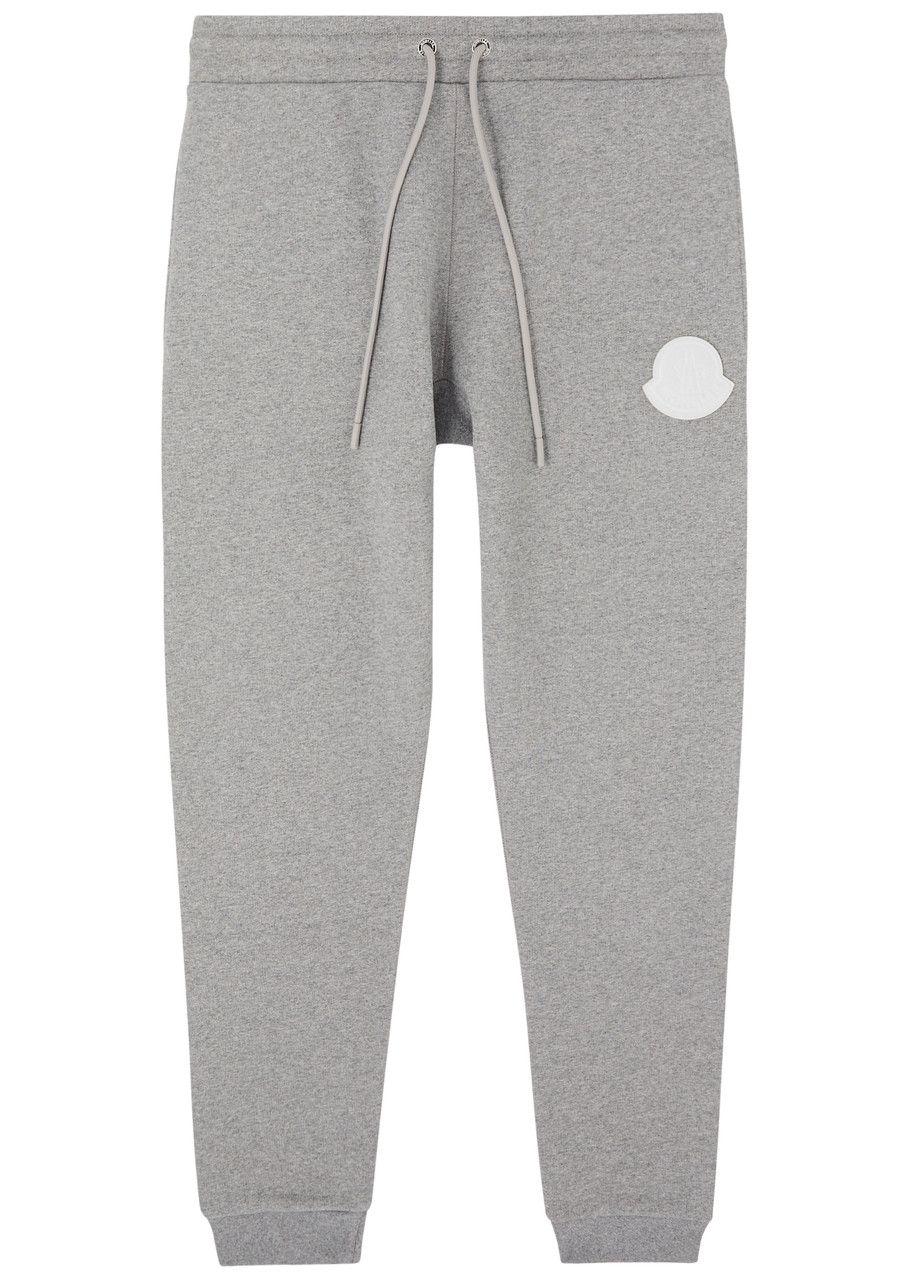 Moncler Logo Cotton Sweatpants - Grey