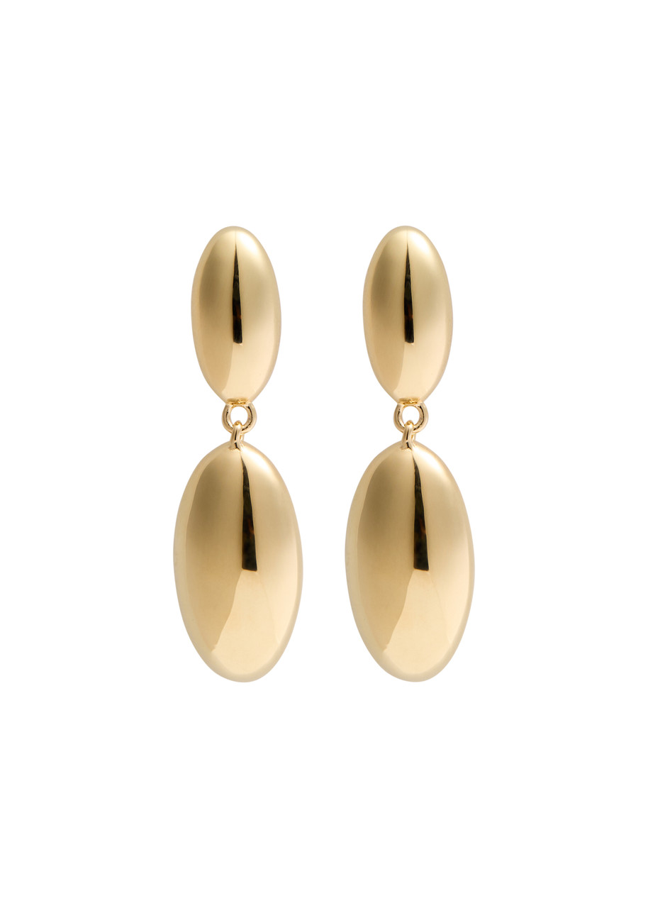 Otiumberg Pebble 14kt Gold Vermeil Drop Earrings In Gold