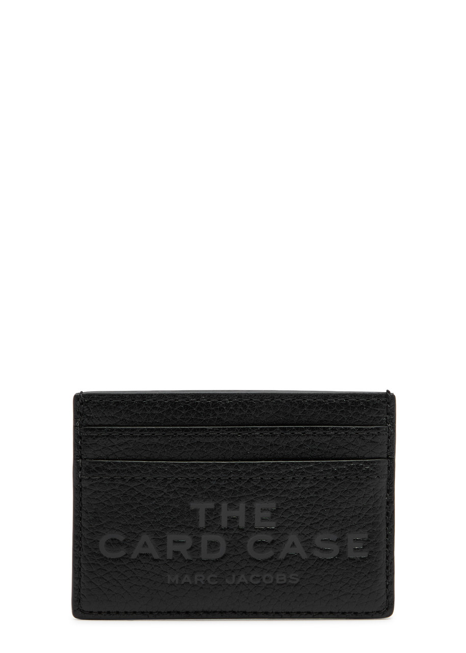 Marc Jacobs The Card Case Leather Card Holder - Black - One Size