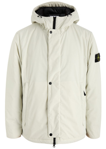 STONE ISLAND Micro-twill hooded jacket Harvey Nichols