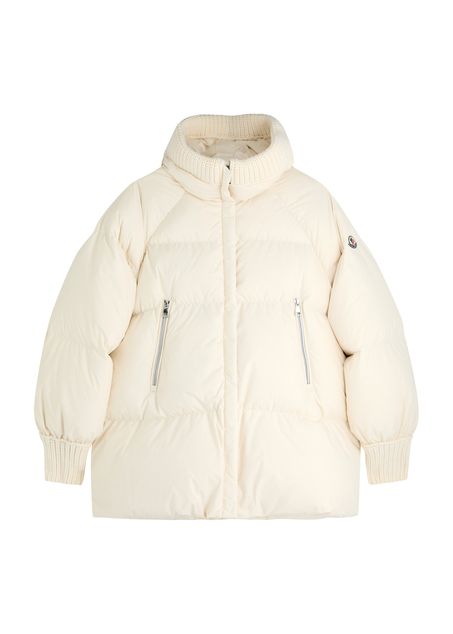 Moncler Kids Ronda Quilted Shell Jacket (12-14 Years) In White