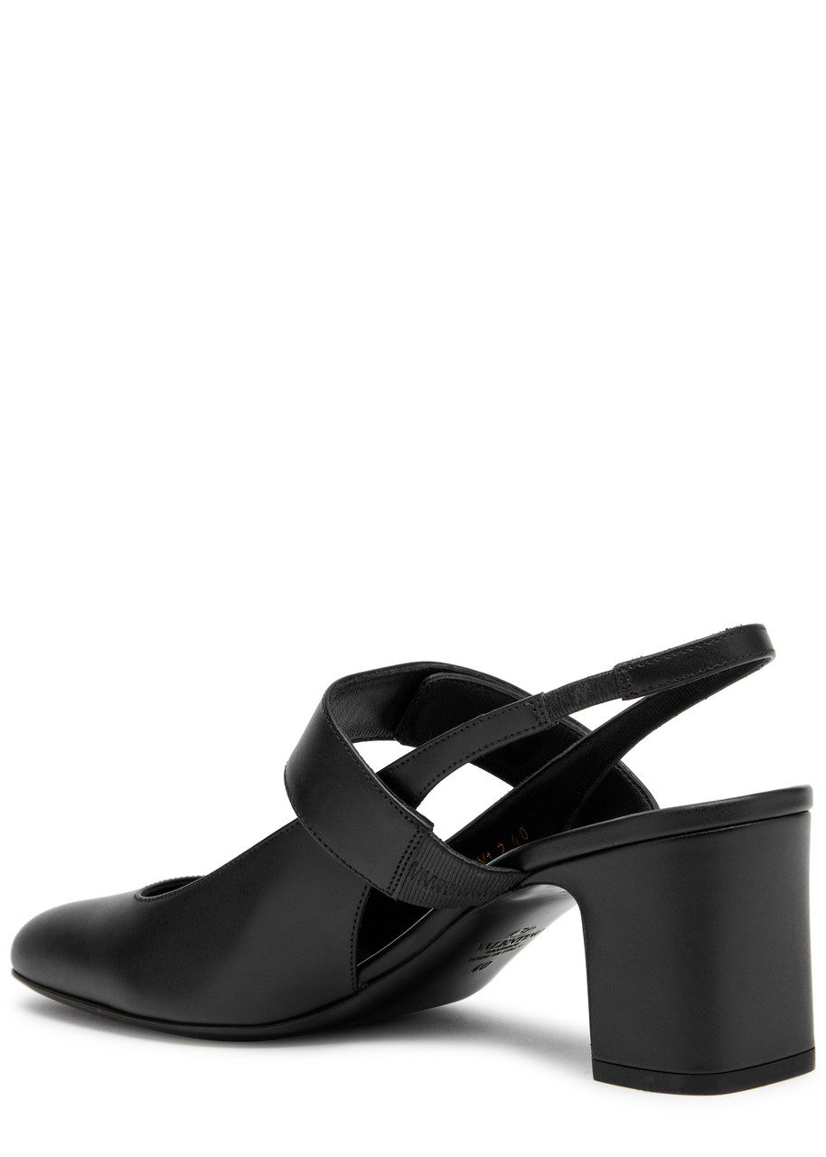 Valentino Vlogo Locker 60 Mary-jane Slingback Pumps In Black