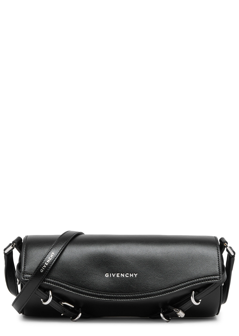 Givenchy Voyou Roller Grained Leather Cross-body Bag In Black