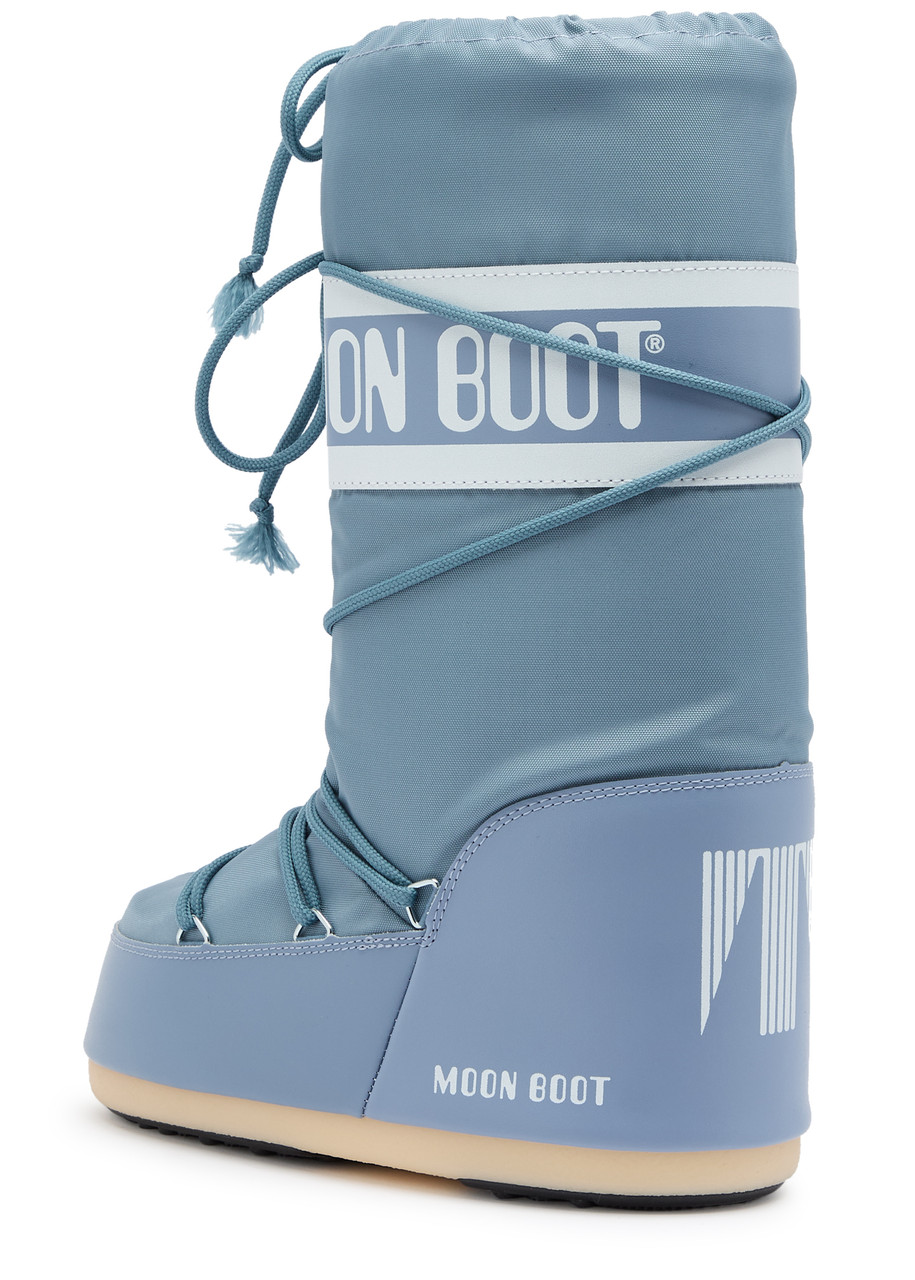 Moon Boot Women's Icon Nylon Cold Weather Boots In Blue