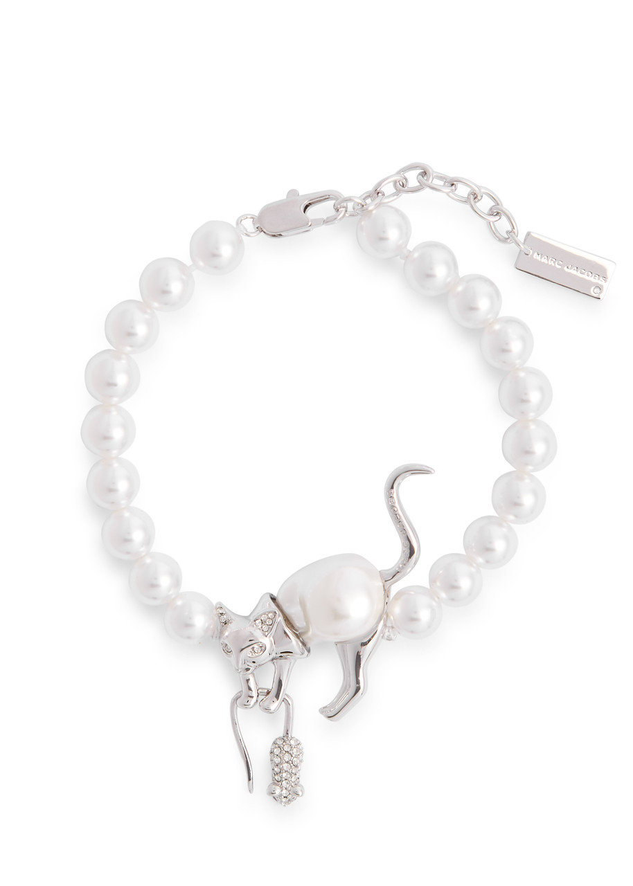 Marc Jacobs Cat And Mouse Silver-plated Bracelet In Silver