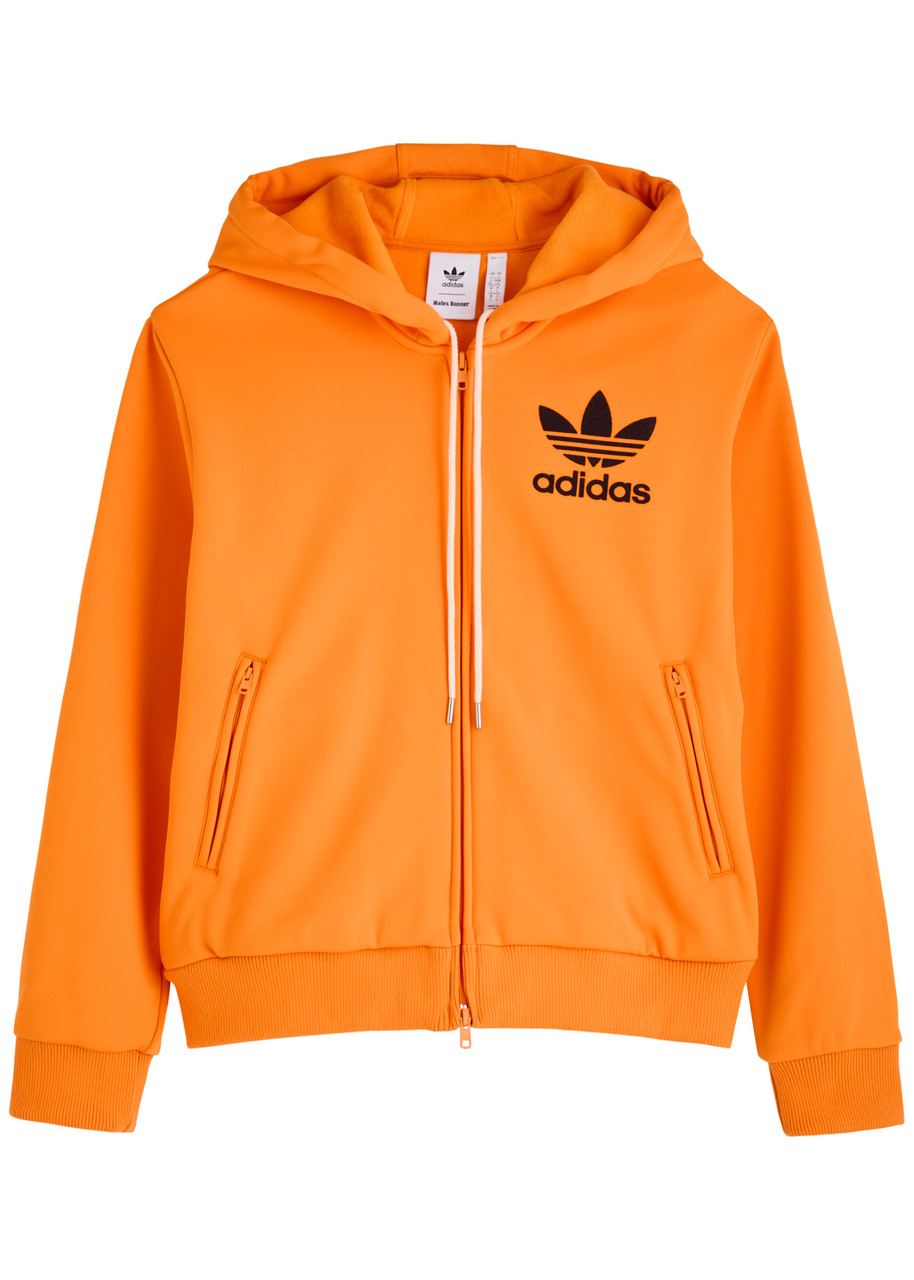 Adidas X Wales Bonner Logo Hooded Jersey Track Jacket - Orange - L
