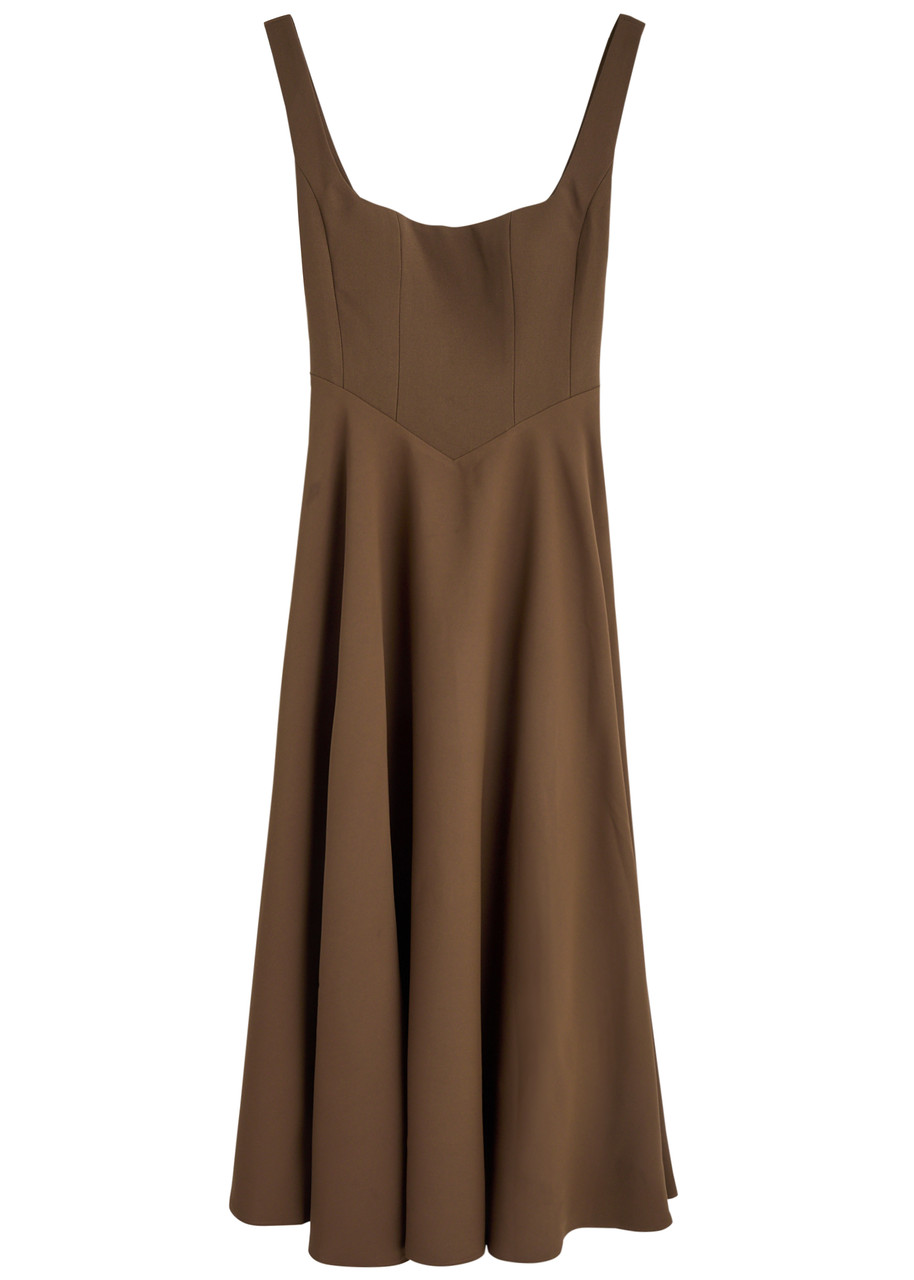 Odd Muse The Ultimate Muse Jersey Midi Dress In Chocolate