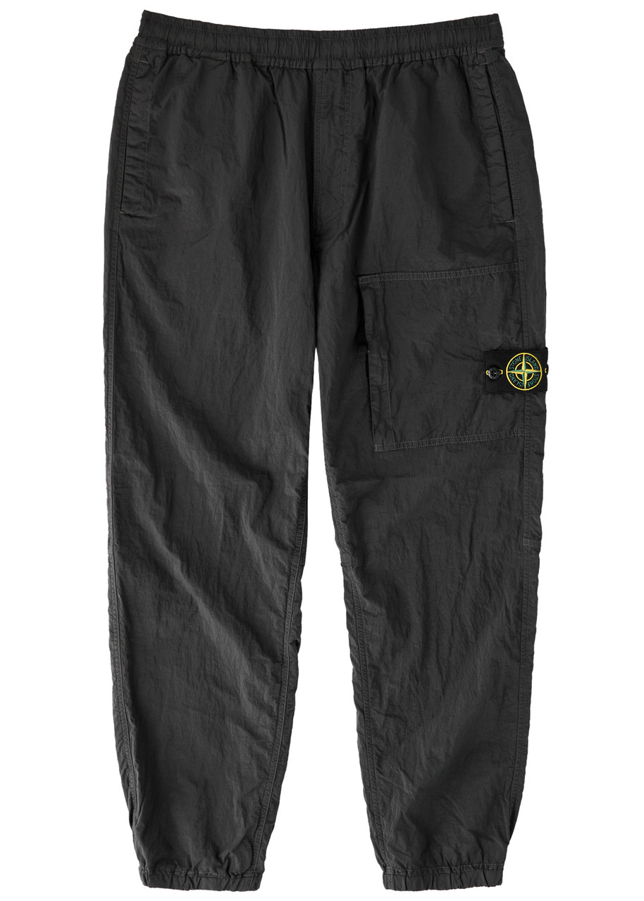 Stone Island Classic Logo Shell Cargo Trousers - Grey - 34 (W34 / L)