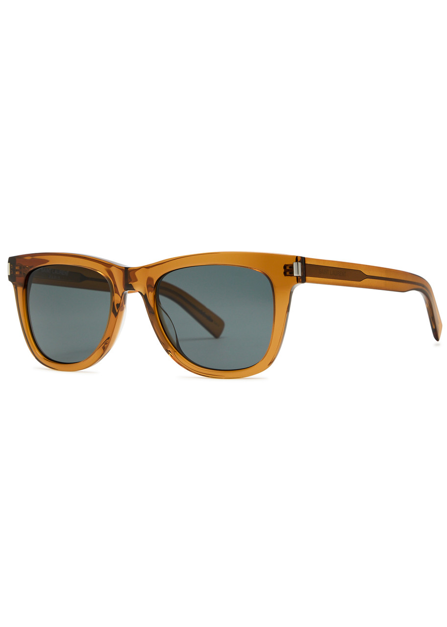 Saint Laurent Wayfarer-style Sunglasses In Brown Brown